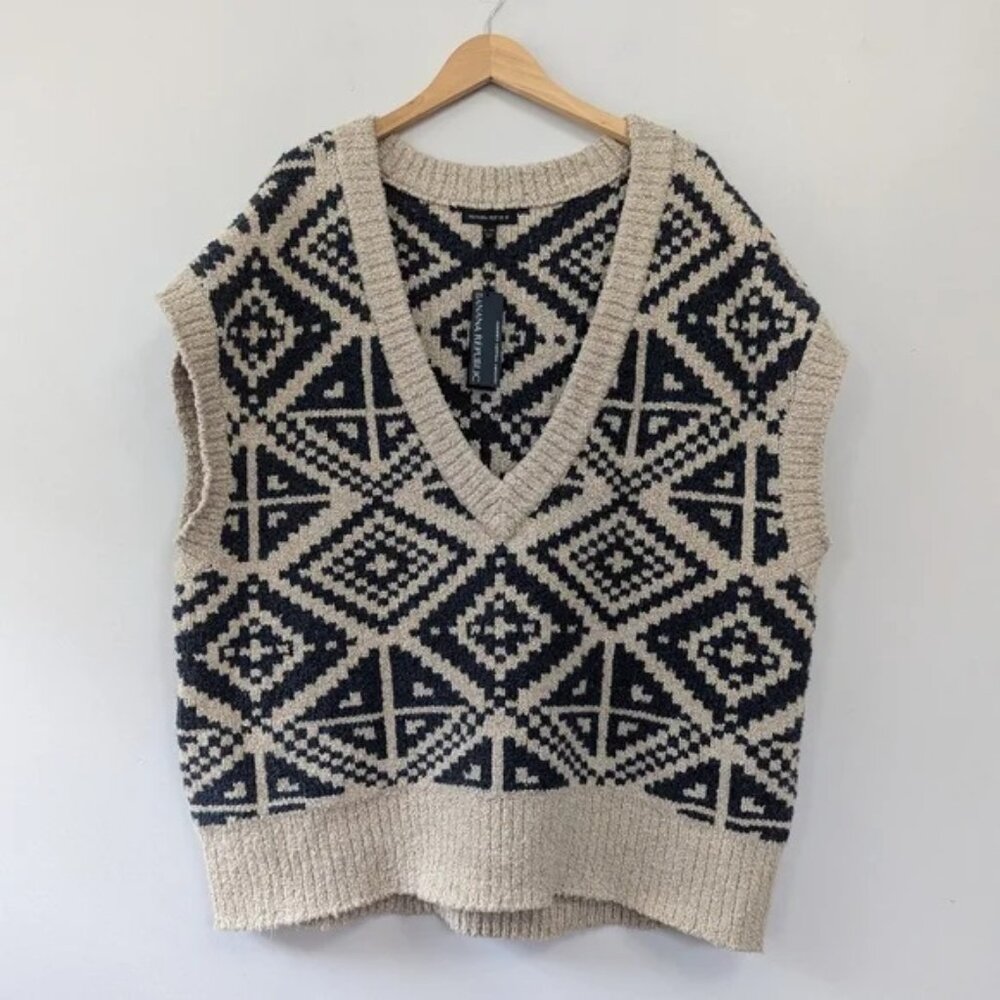 Banana Republic Heritage  Oversized Sweat Vest Retired